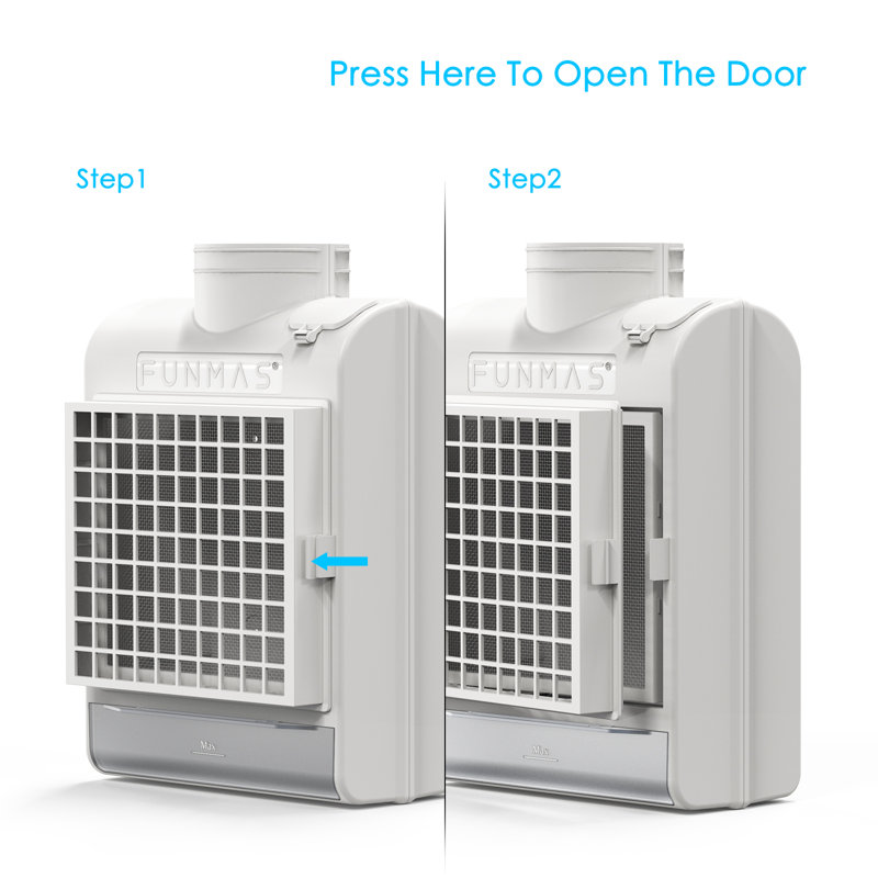 FUNMAS Indoor Dryer Vent, Stainless Steel Screen Filter, Polyester